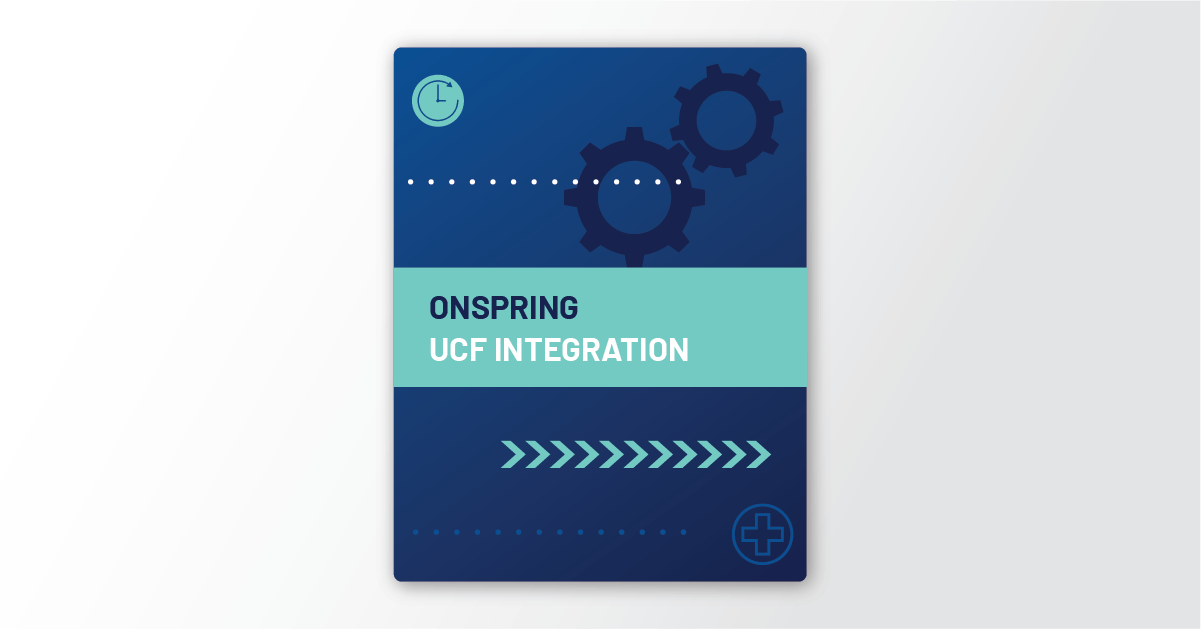 Onspring Integration with UCF Data Sheet
