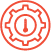 Risk Management Icon Onspring Red Line Risk Management Icon Onspring Red Line