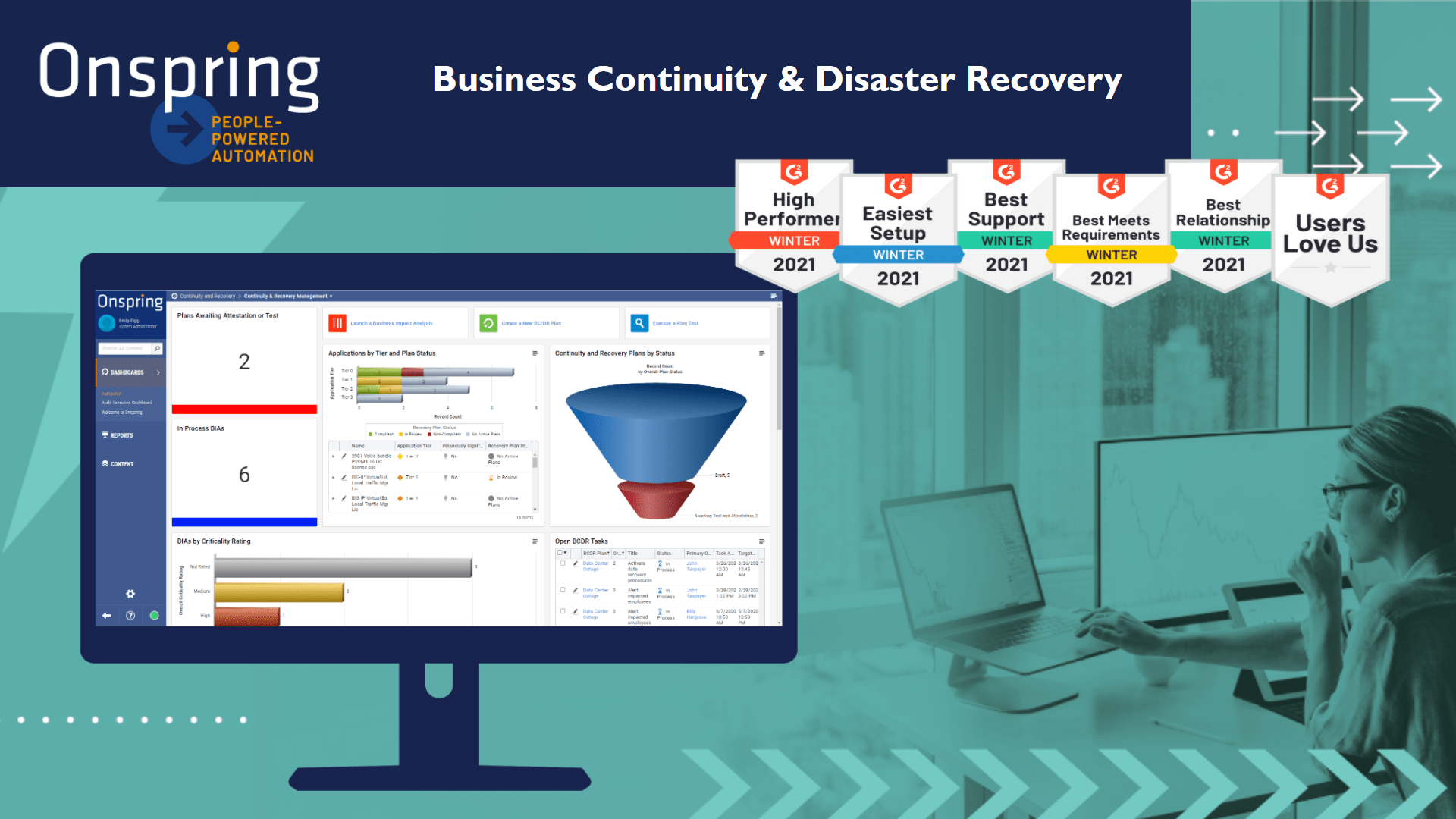 Onspring Business Continuity and Disaster Recovery