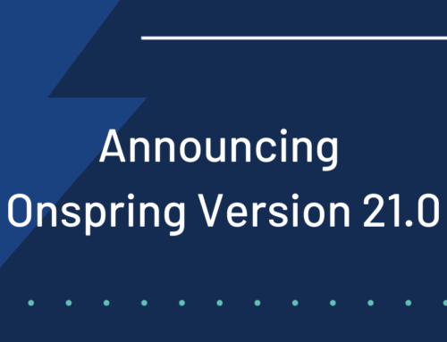 Onspring Version 21.0 Release