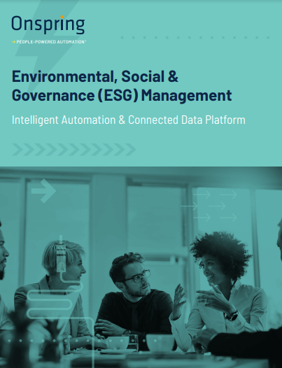 ESG Management with Onspring Data Sheet