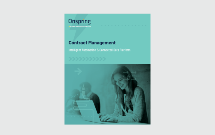 Contract Management with Onspring Datasheet