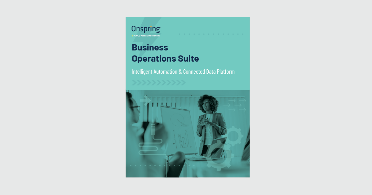 Onspring Business Operations Solutions Datasheet