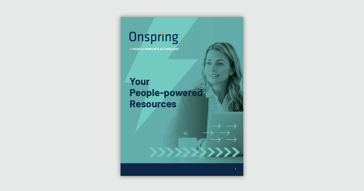 People Powered Onspring Solutions Datasheet