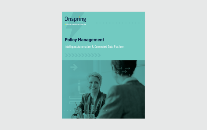 Policy Management with Onspring Datasheet