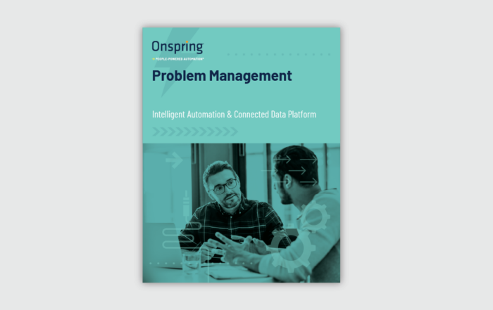 Problem Management with Onspring Datasheet