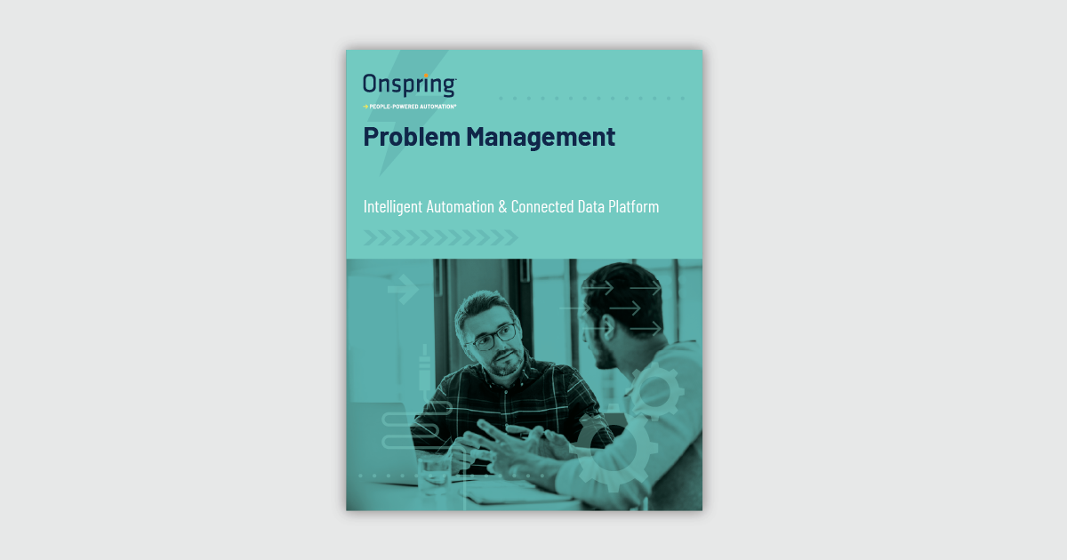 Problem Management with Onspring Datasheet