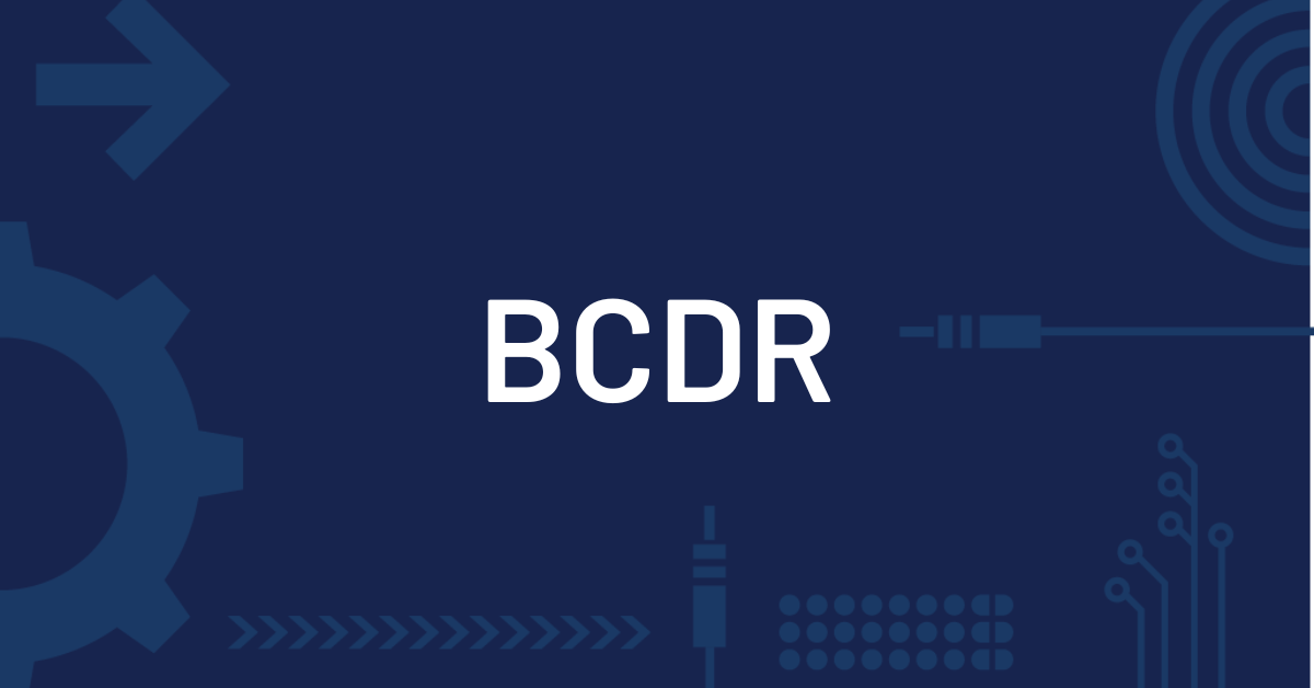 BCDR Management with Onspring