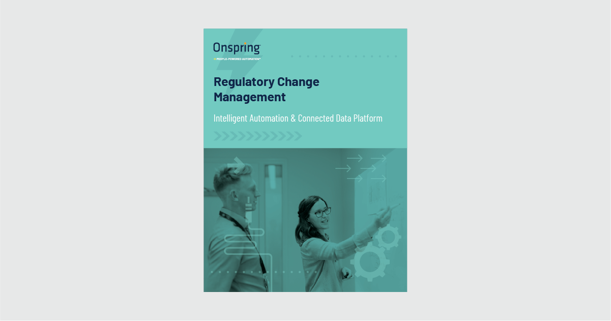 Try Regulatory Change Management with Onspring