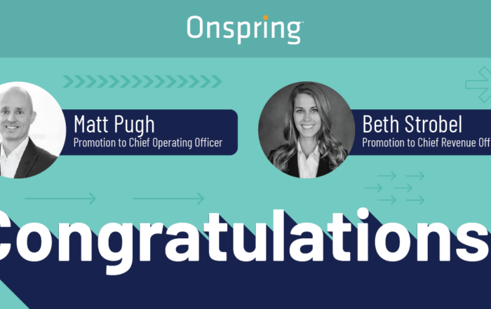 Onspring COO and CRO Promotions