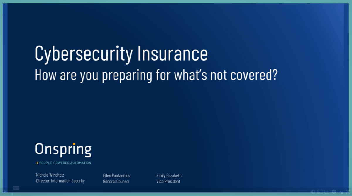 Cybersecurity Insurance Webinar Featured