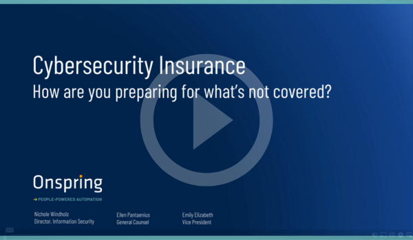 Cybersecurity Insurance Webinar Replay