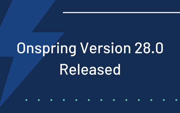 Onspring v28 Software Release