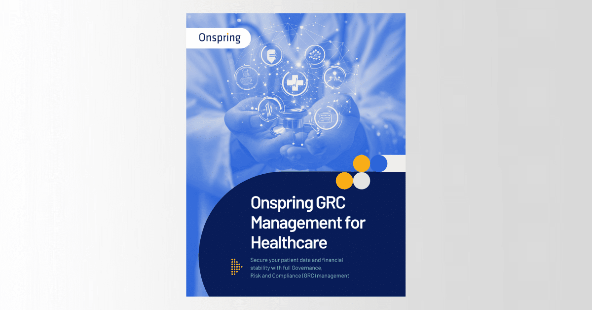 GRC Management for Healthcare Data Sheet