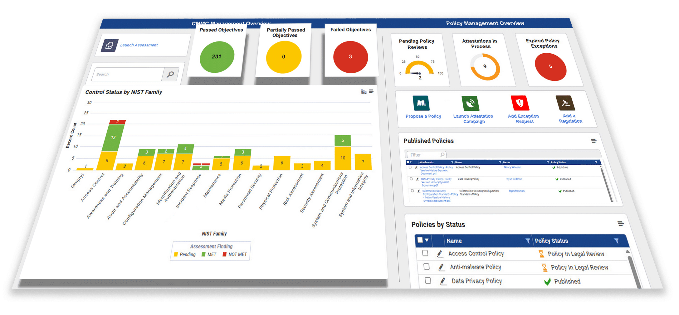 Compliance_Audit_Policy and CMMC Blended Screenshot