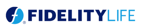 Logo of Fidelity Life featuring a blue circular icon with a stylized magnifying glass and heart, symbolizing the search for ideal Business Formulas, followed by the company name Fidelity Life in bold, blue gradient letters.