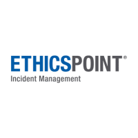 Logo featuring the words ETHICSPOINT Incident Management, with ETHICS in bold blue letters and POINT and Incident Management in gray. The simple, professional design reflects a focus on seamless integrations.