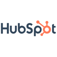 The HubSpot logo features the word HubSpot in a modern font, with the o designed as an orange network hub and three connecting spokes, symbolizing connectivity, integrations, and seamless collaboration.