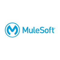 MuleSoft logo featuring a stylized blue M inside a circle, followed by the word MuleSoft in blue text on a white background—representing powerful integrations.