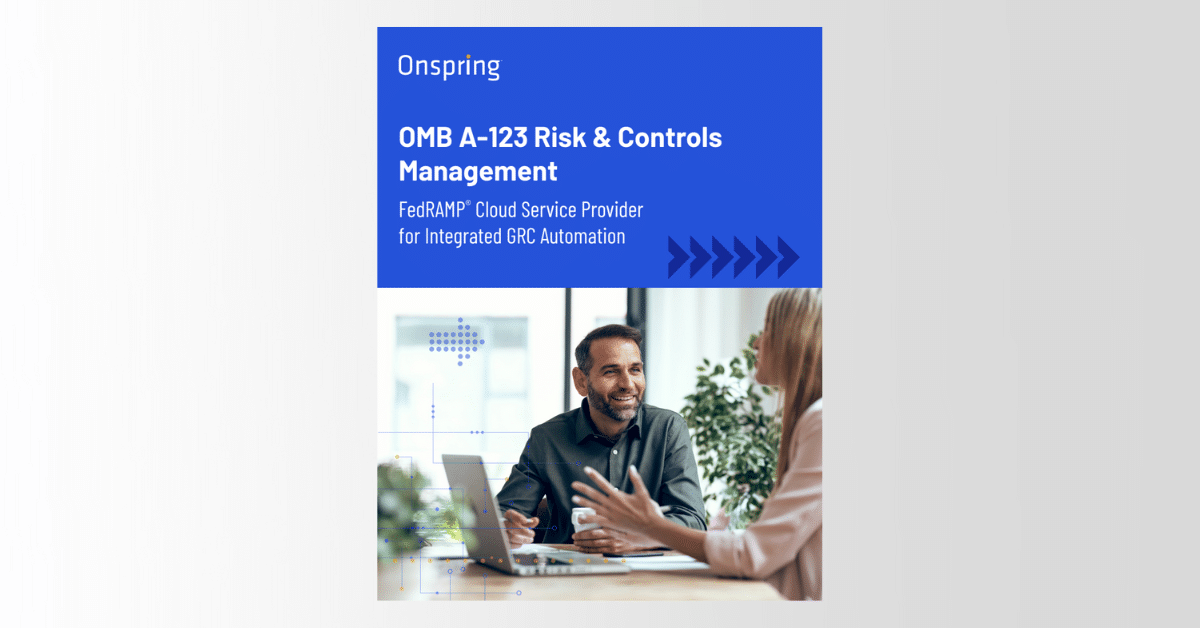 OMB A-123 Management in Onspring GovCloud Data Sheet