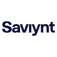 The image shows the Saviynt logo, with the word Saviynt written in bold, dark blue letters on a transparent background, representing its strong focus on secure integrations.